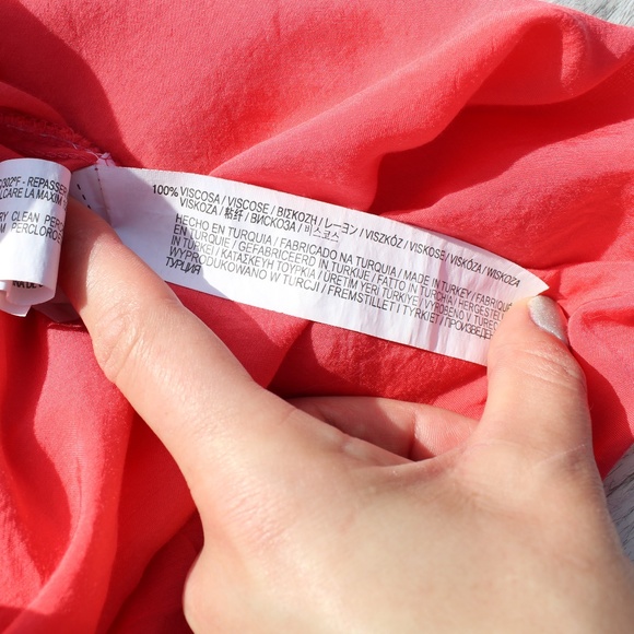 SOLD Zara Woman Coral Blouse Size M - Picture 3 of 7